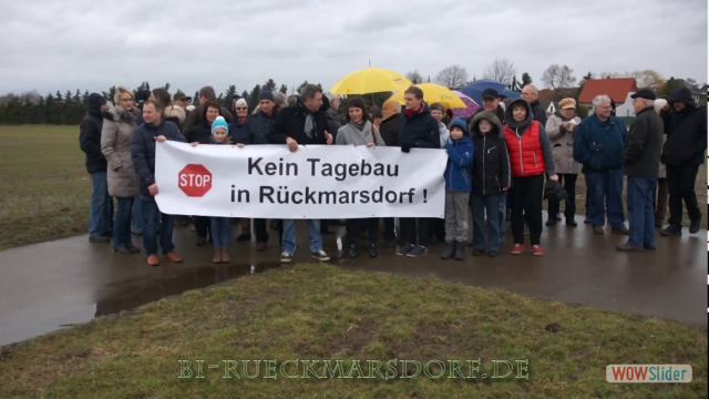 Ortstermin mit Die Linke und Demo in Rückmarsdorf 23.02.2017